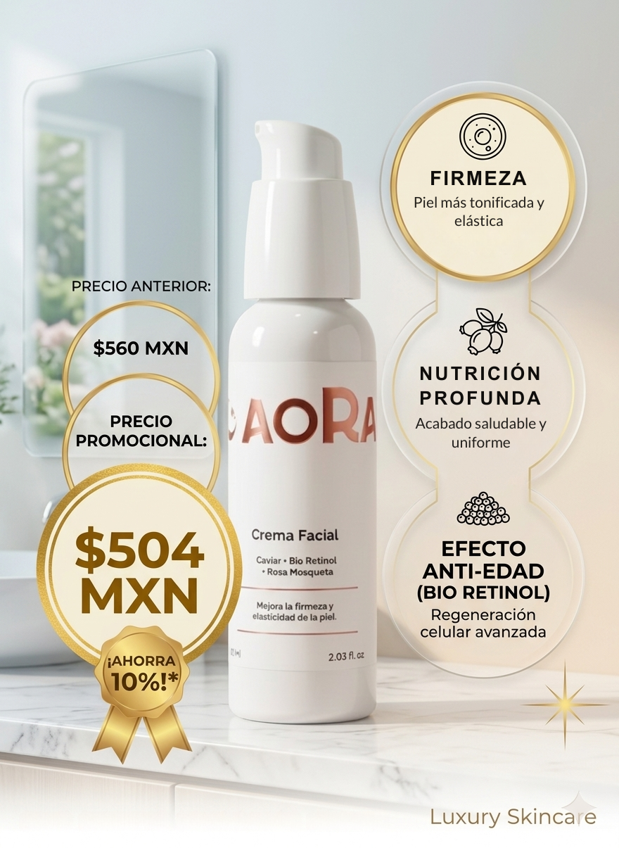 Crema Facial - Nutrición y Resplandor.